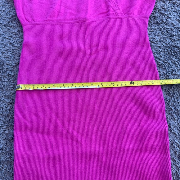 Express Hot Pink Knit Sweater Dress Dolman Stretch Size M XL NEW $88 - Picture 15 of 15